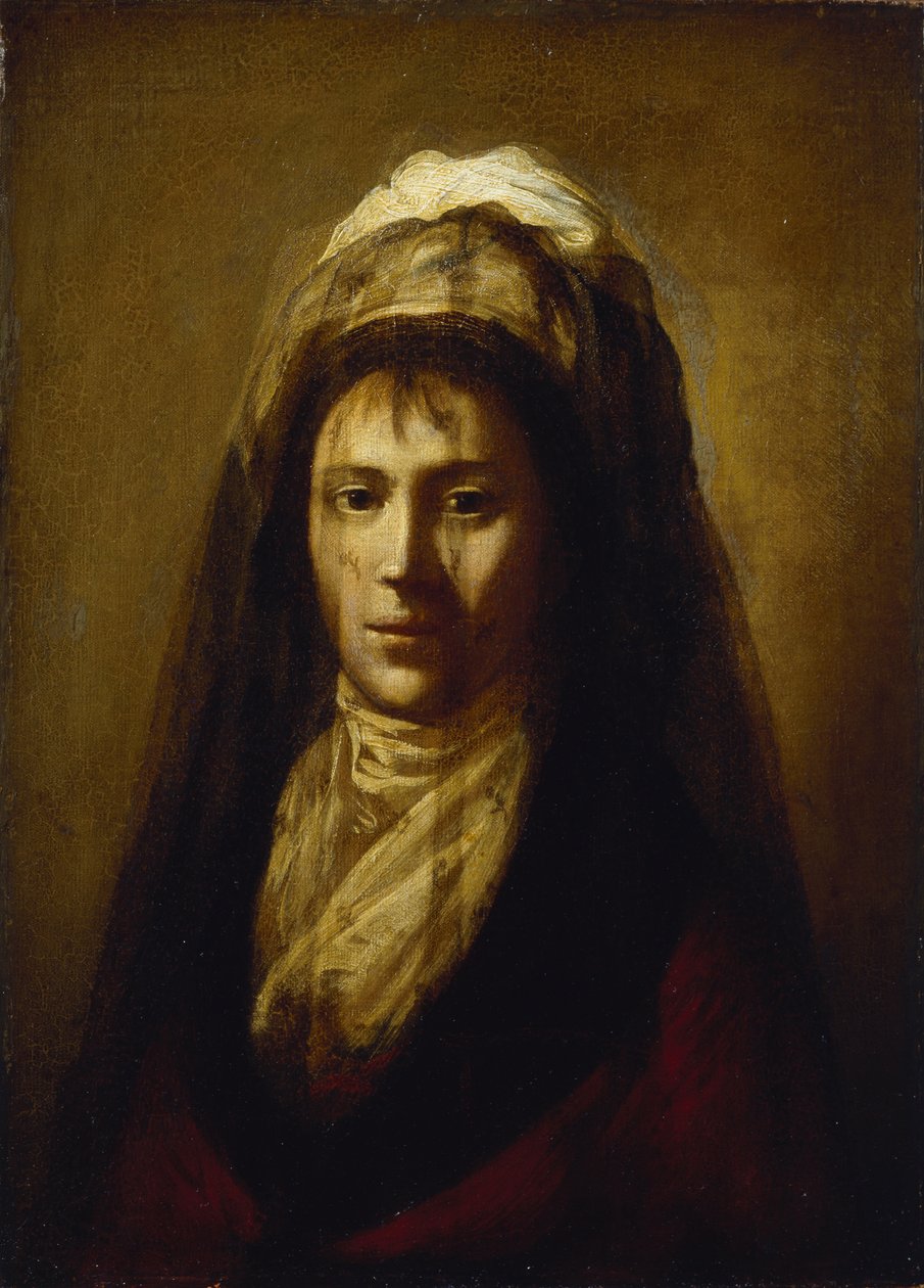 Portrét hraběnky Jekatěriny Petrovny Rostopchiny 1776-1859 se závojem od Salvatore Tonci