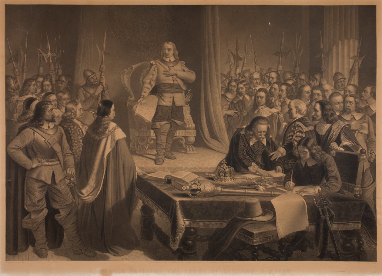 Cromwell odmítá anglickou korunu od Samuel Bellin