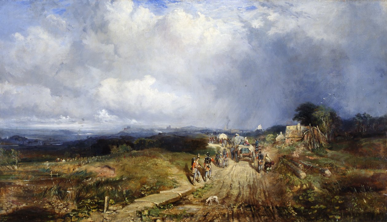 Zavazadlový vůz se blíží ke Carlisle, 1849 od Samuel Bough