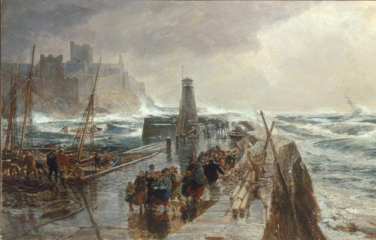 Peel Harbour, Isle of Man od Samuel Bough
