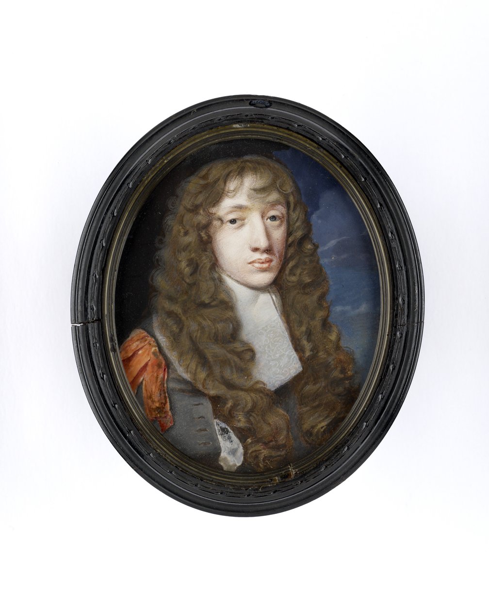 Portrétní miniatura Johna Wilmota, 2. hraběte z Rochesteru, kolem 1660-5 (wc na pergamenu) od Samuel Cooper