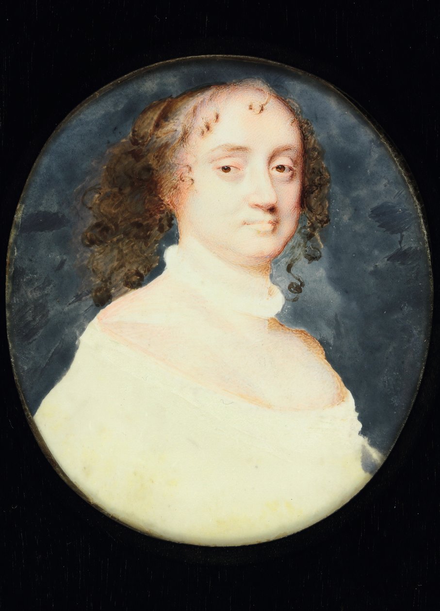 Portrét dámy jménem Barbara Villiers, hraběnka ze Suffolku (wc on vellum) od Samuel Cooper
