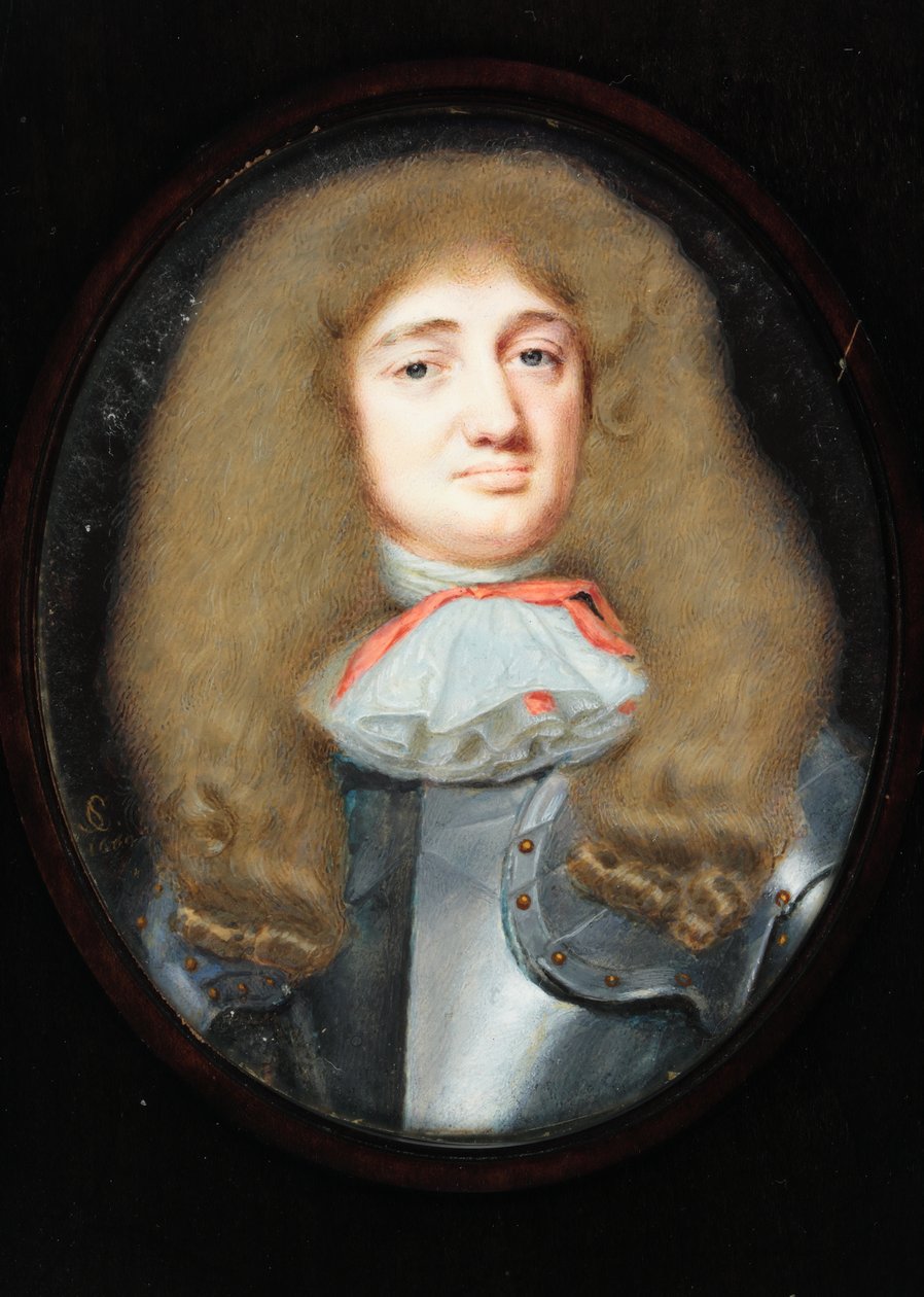 Sir Frescheville Holles, 1669 (wc na pergamenu) od Samuel Cooper