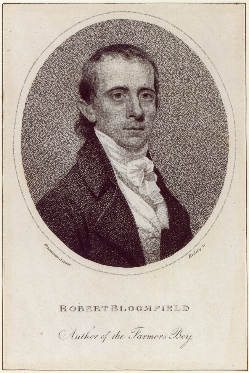 Robert Bloomfield, rytina Williama Ridleyho, publikováno v "Monthly Mirror", 1800. od Samuel Drummond