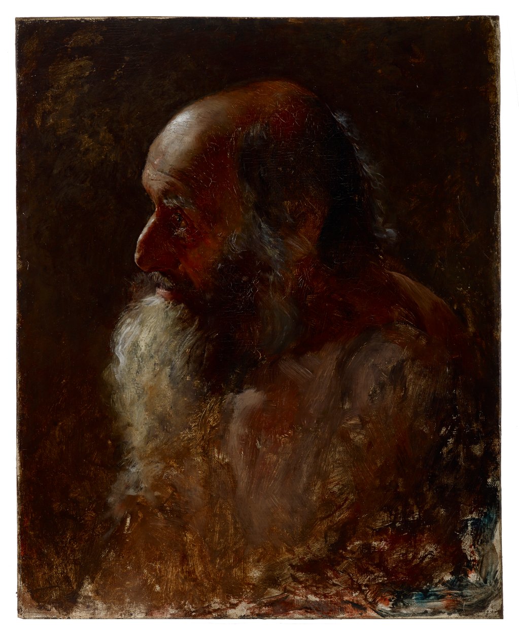 Studijní hlava (vousatý muž) od Samuel G. Richards
