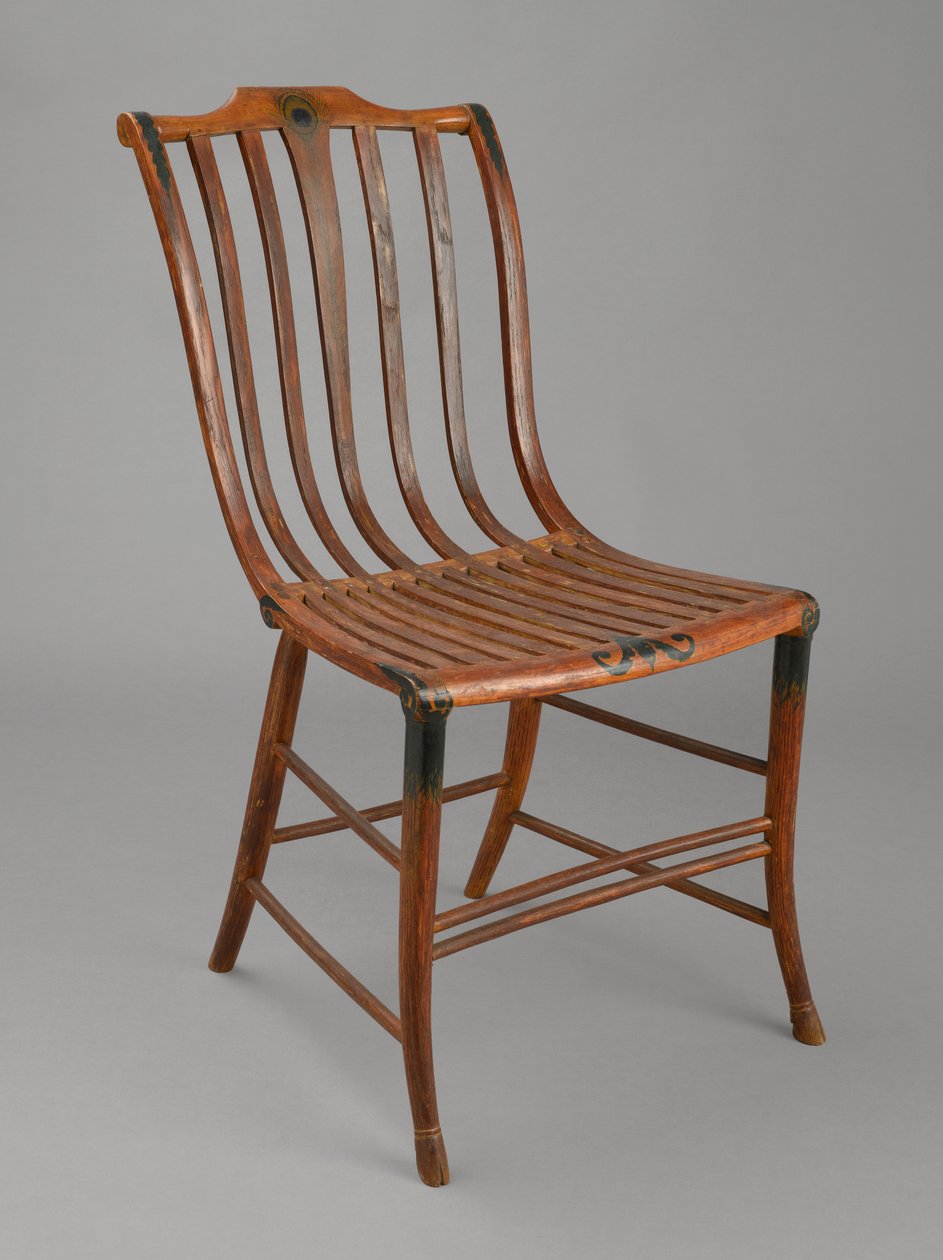 Side Chair, cca 1808-20 (ohýbané dřevo, jasan a javor) od Samuel Gragg