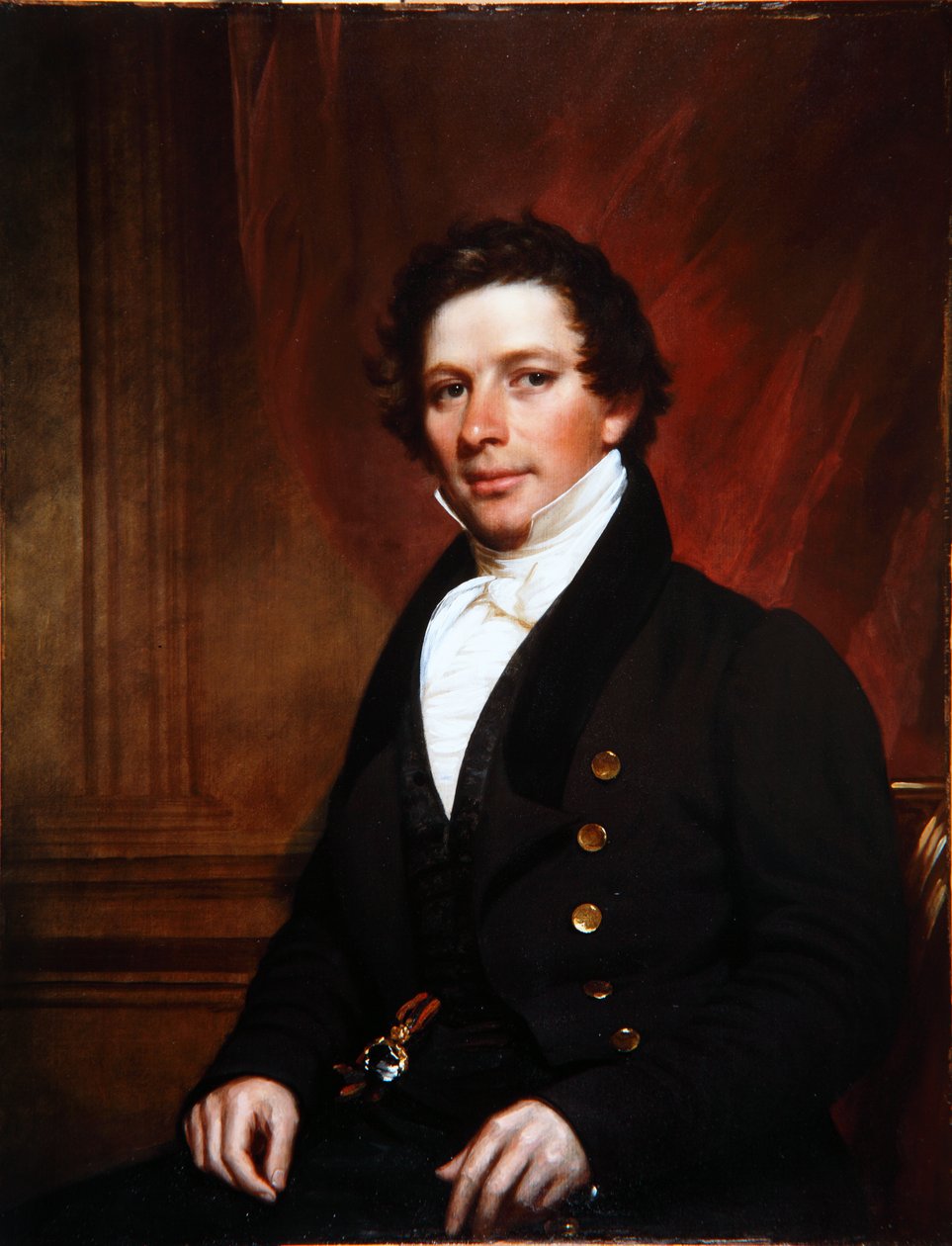 Portrét Ashfielda Ellise, kolem roku 1835 od Samuel Lovett Waldo