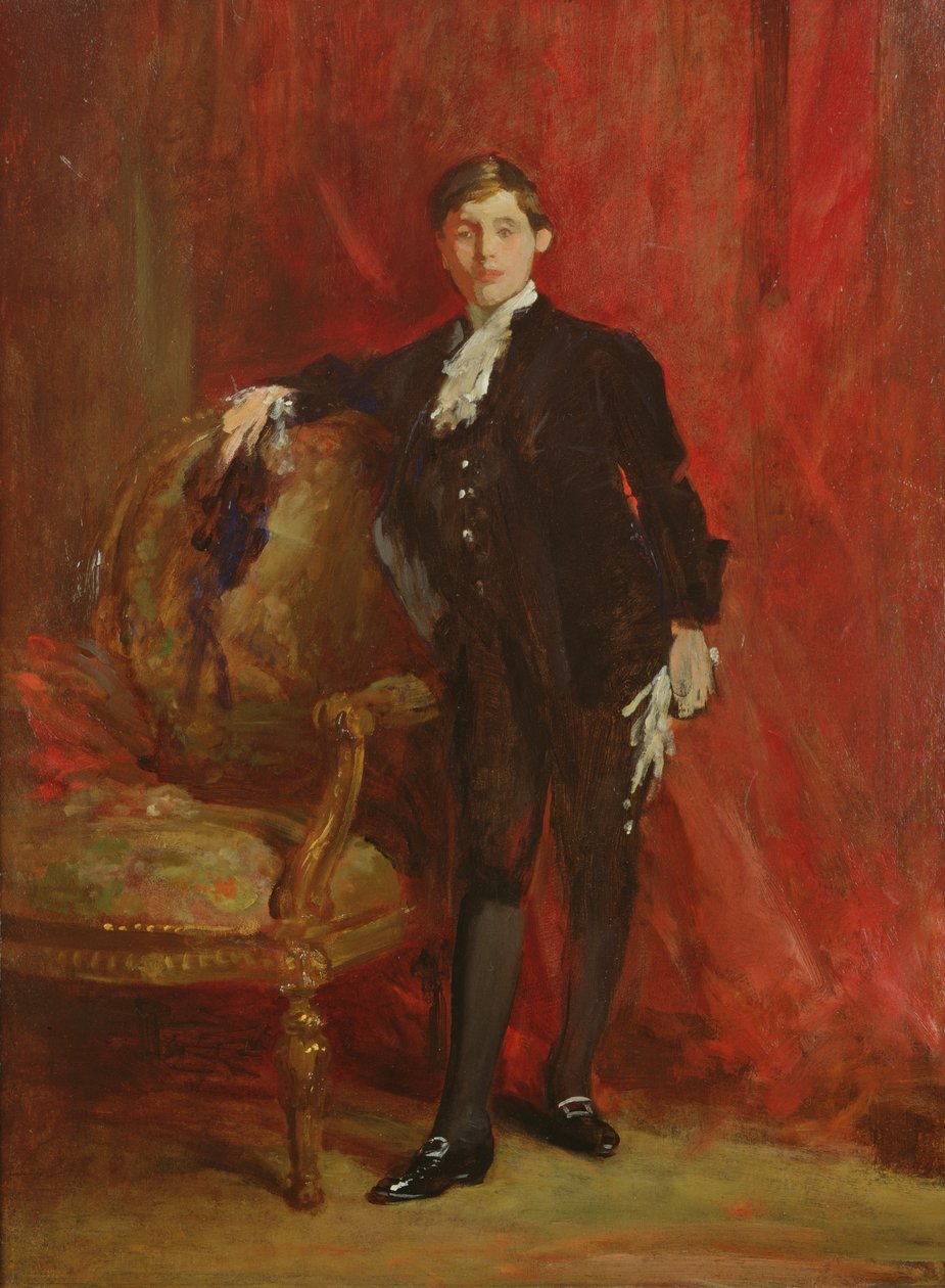 Lord Michelham, oblečený jako Pageboy, pro korunovaci Jiřího V., kolem roku 1910 od Samuel Luke Fildes