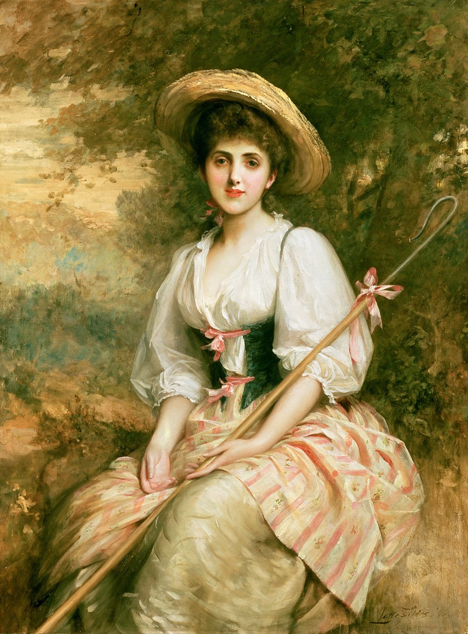 Paní Stuart M. Samuel jako Phyllida, Pastýřka od Samuel Luke Fildes