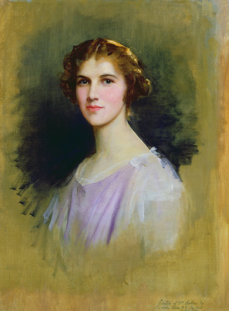 Skica k portrétu paní Ackersové, 1925 od Samuel Luke Fildes