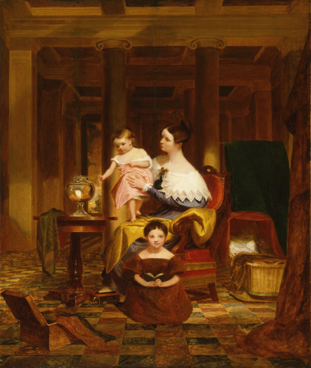 The Goldfish Bowl Mrs.Richard Cary Morse and Family od Samuel Finley Breese Morse