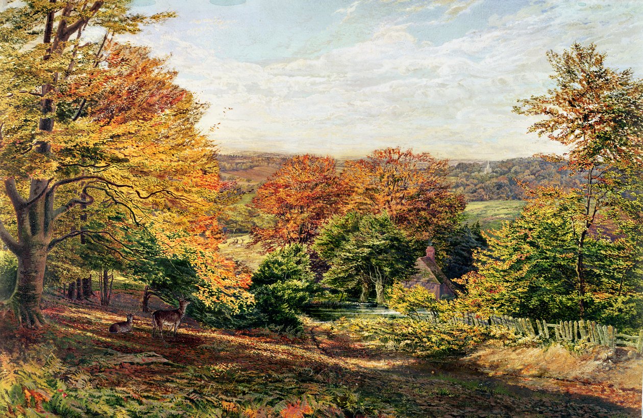 Otfordský kostel od Samuel Palmer