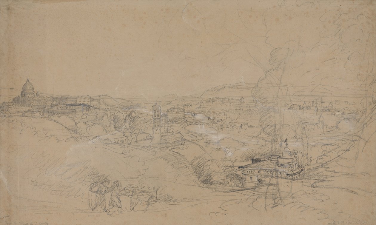 Řím ze San Spirito od Samuel Palmer