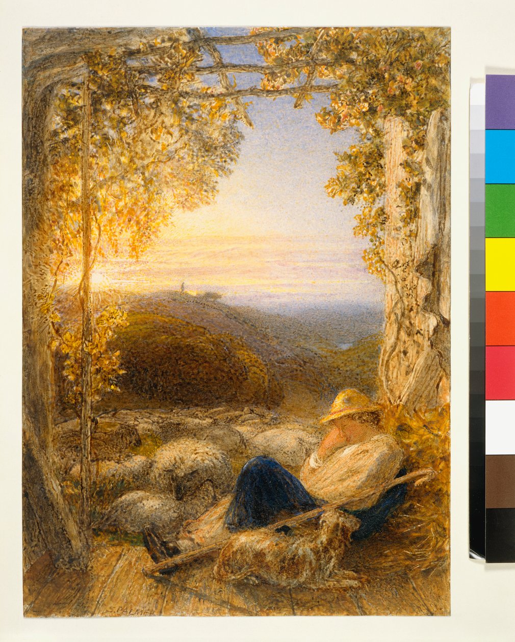 Spící pastýř - Ráno, kolem roku 1857 od Samuel Palmer