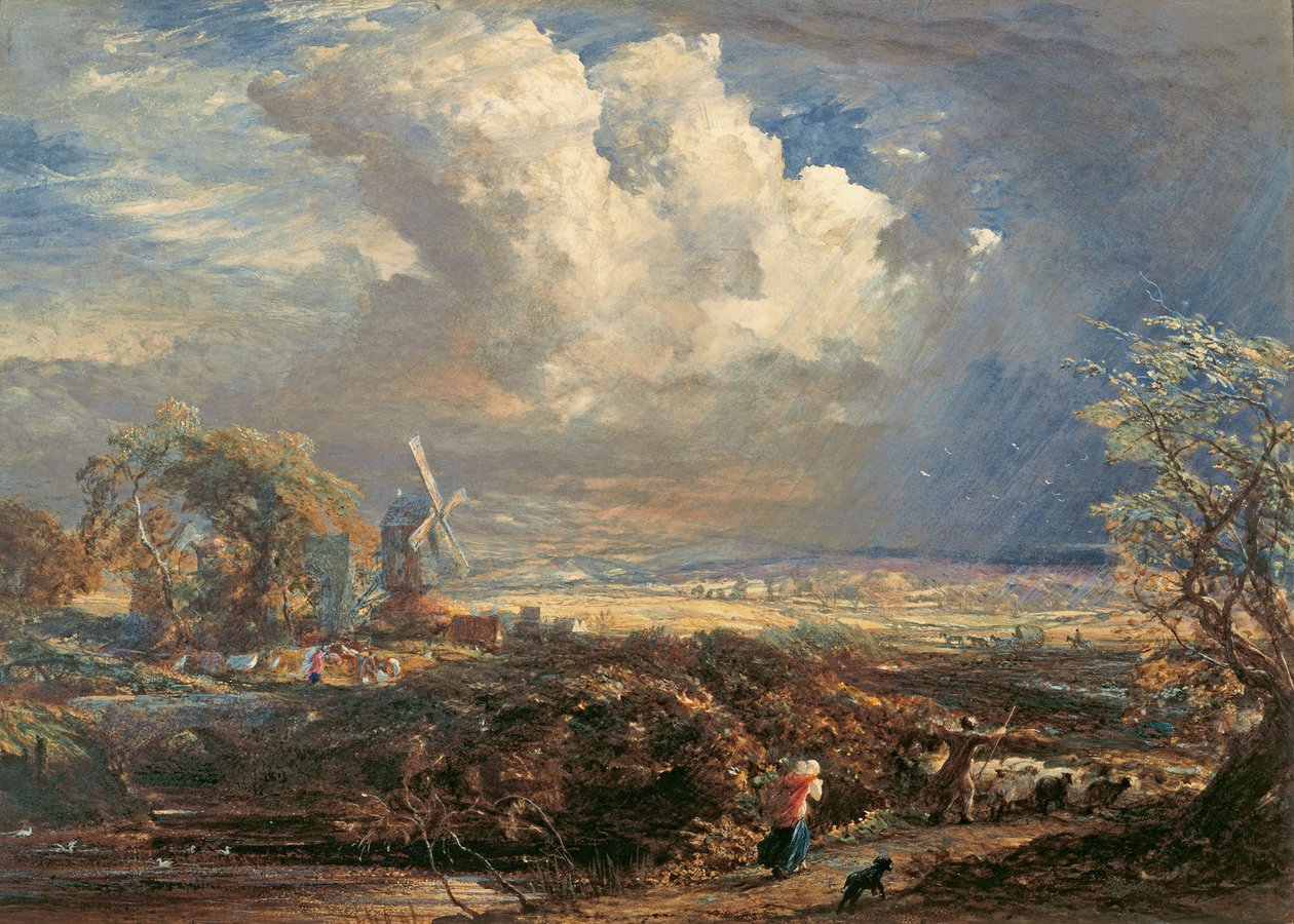 Letní bouře poblíž Pulborough, Sussex od Samuel Palmer