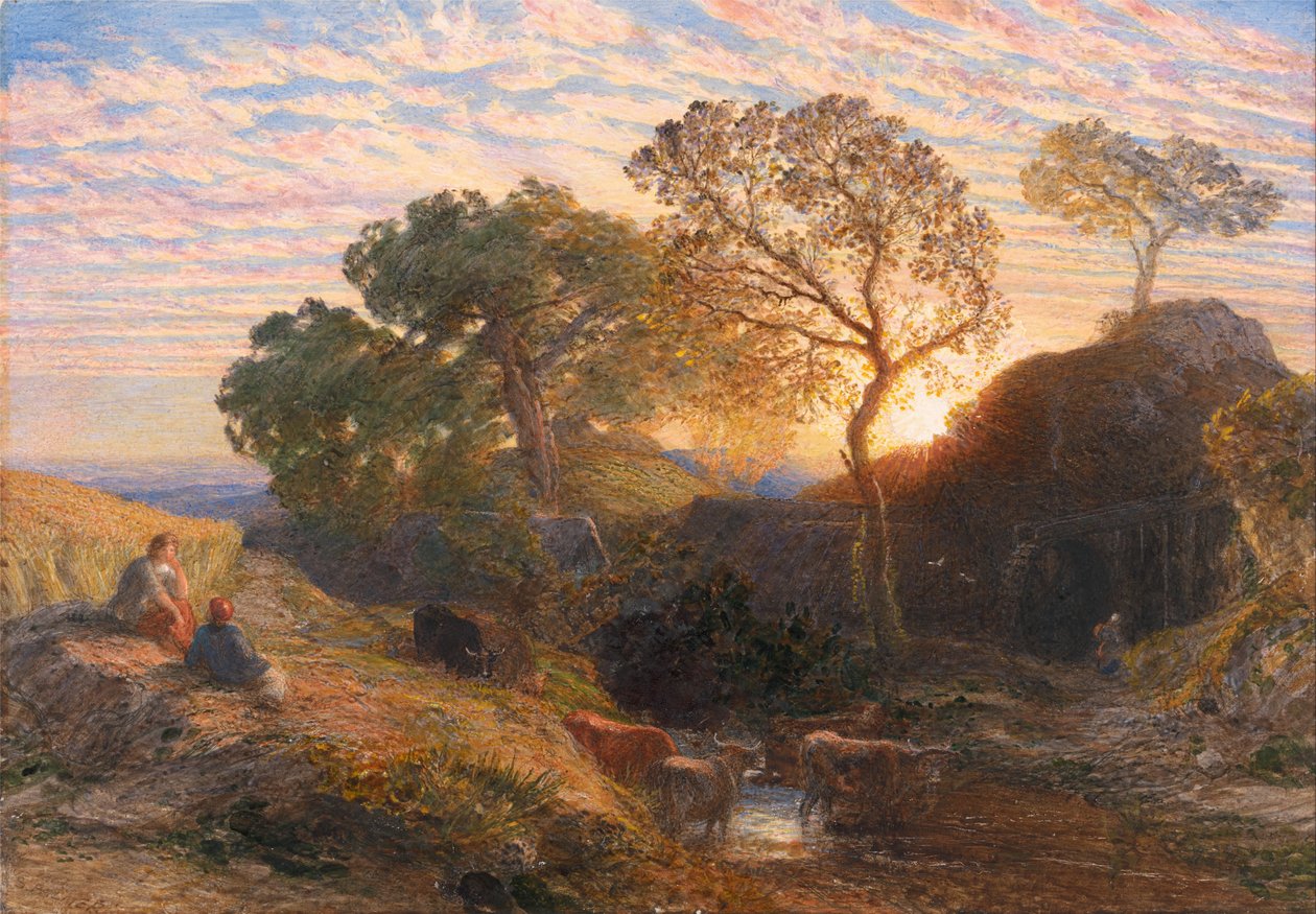Západ slunce od Samuel Palmer