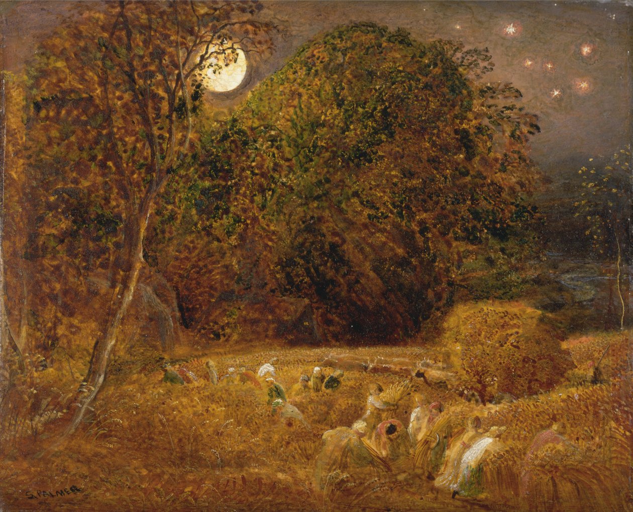 Harvest Moon od Samuel Palmer