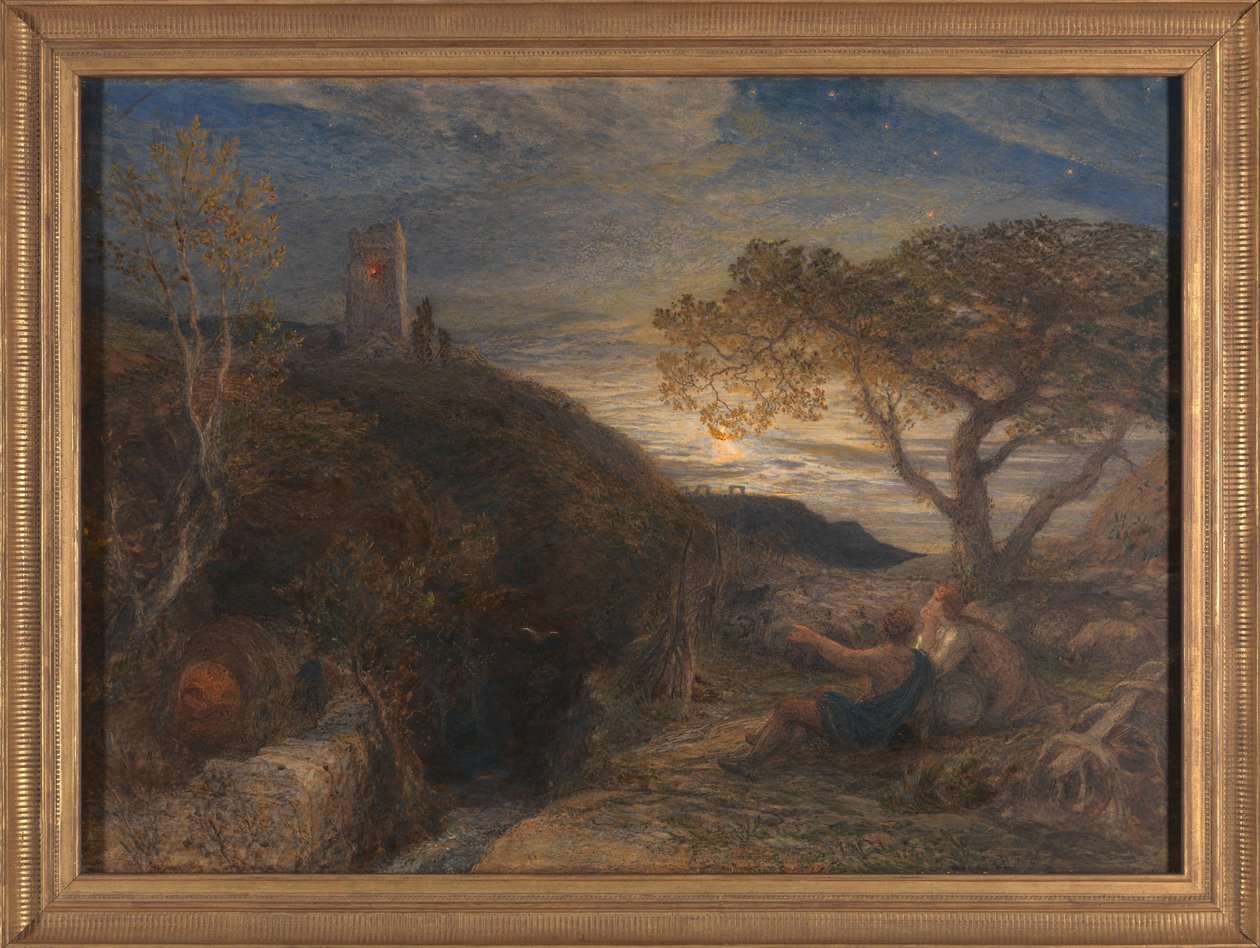 Osamělá věž od Samuel Palmer