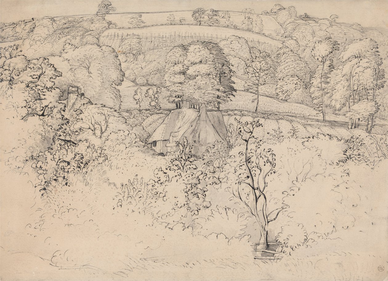 Primitivní chata, Shoreham od Samuel Palmer
