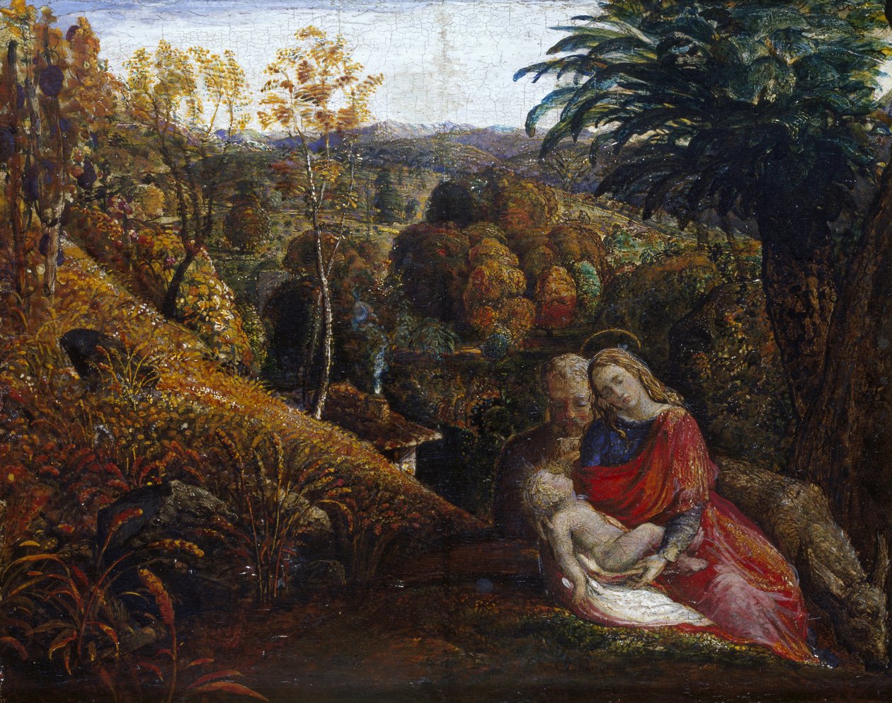 Zbytek na útěku do Egypta od Samuel Palmer
