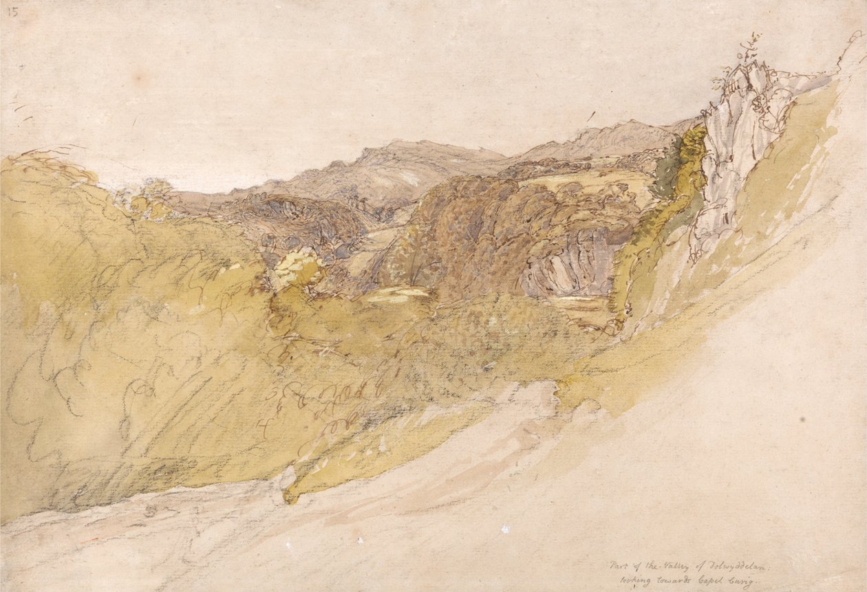 Údolí Dolwyddelan od Samuel Palmer