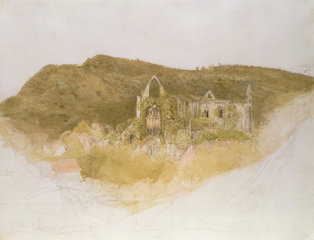Tinternské opatství od Samuel Palmer