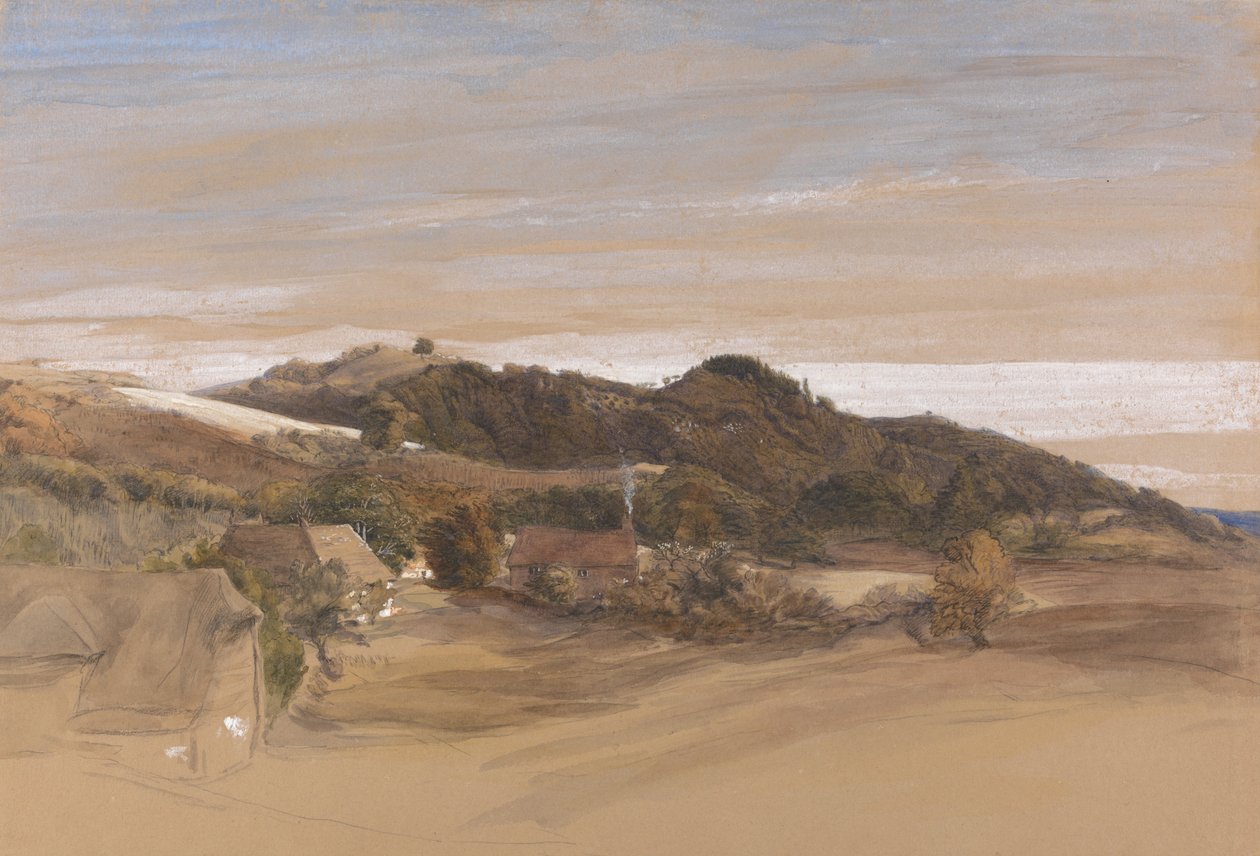 Underriver Hills, poblíž Sevenoaks, Kent, od Grounds of J. Herries, Esq. od Samuel Palmer
