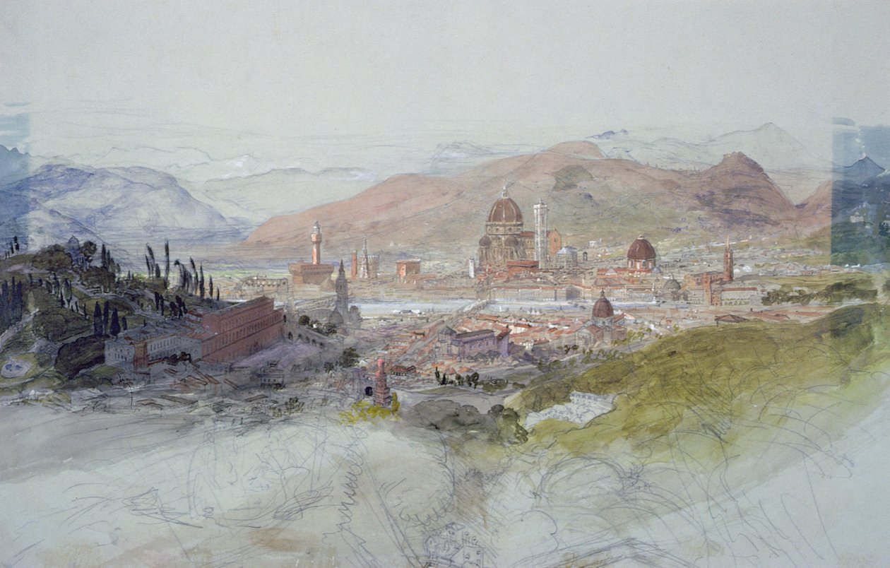 Pohled na Florencii, 1837-39 od Samuel Palmer