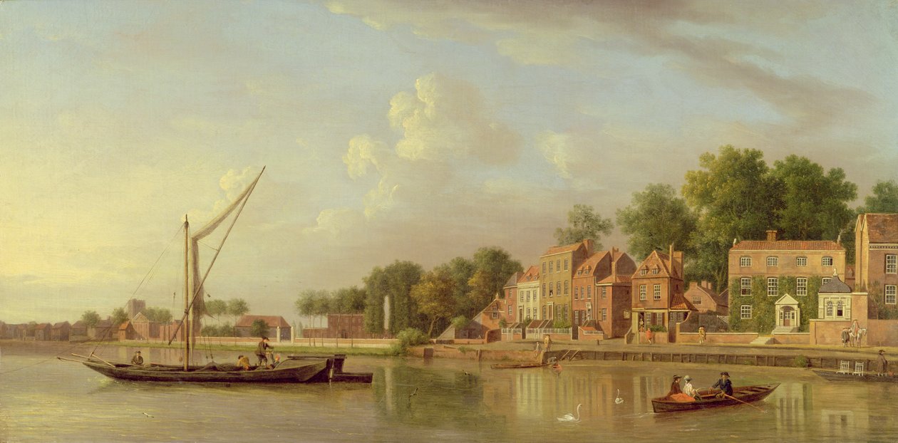 Temže v Twickenhamu, kolem roku 1760 od Samuel Scott