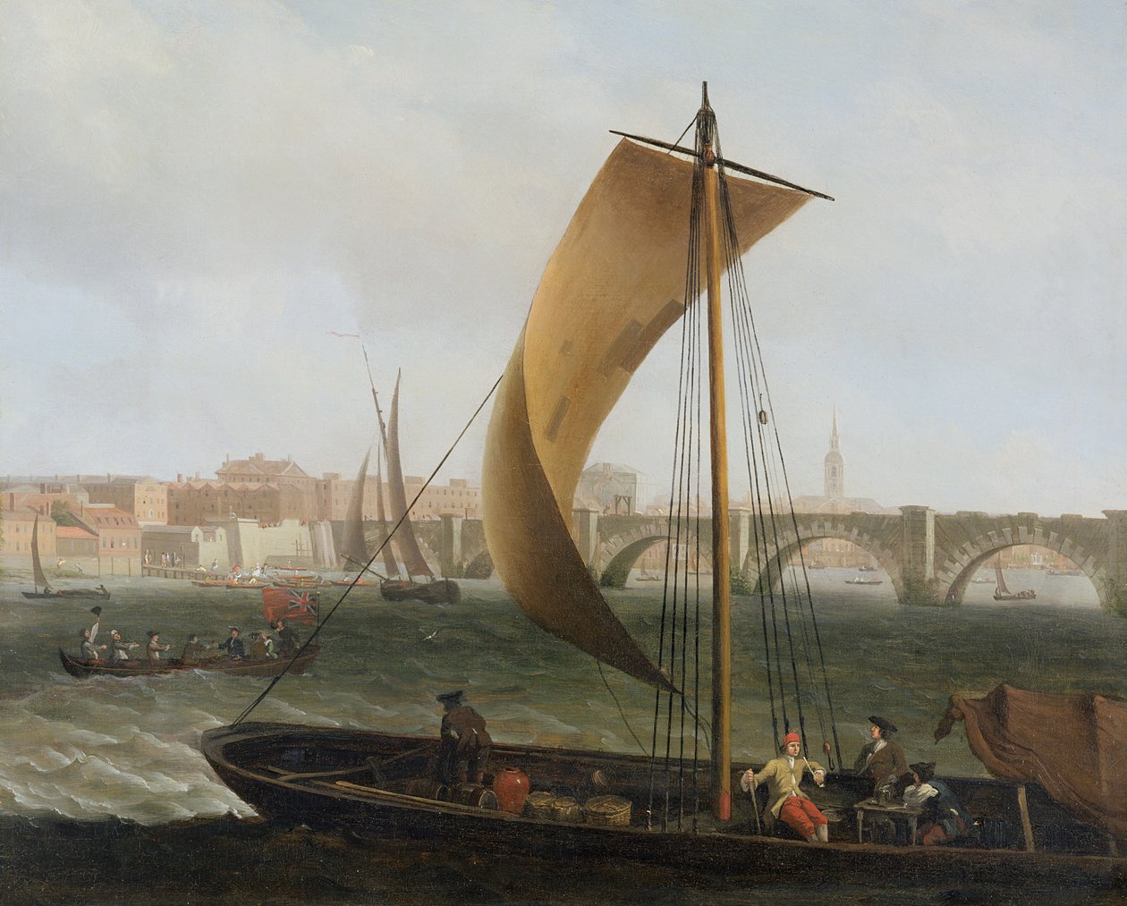 Pohled na Temži s Westminsterským mostem, c.1743-44 od Samuel Scott