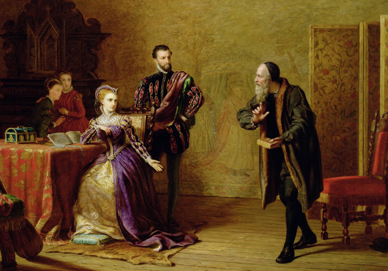 Mary, královna Skotů (1542-87) a John Knox (asi 1512-72) od Samuel Sidley