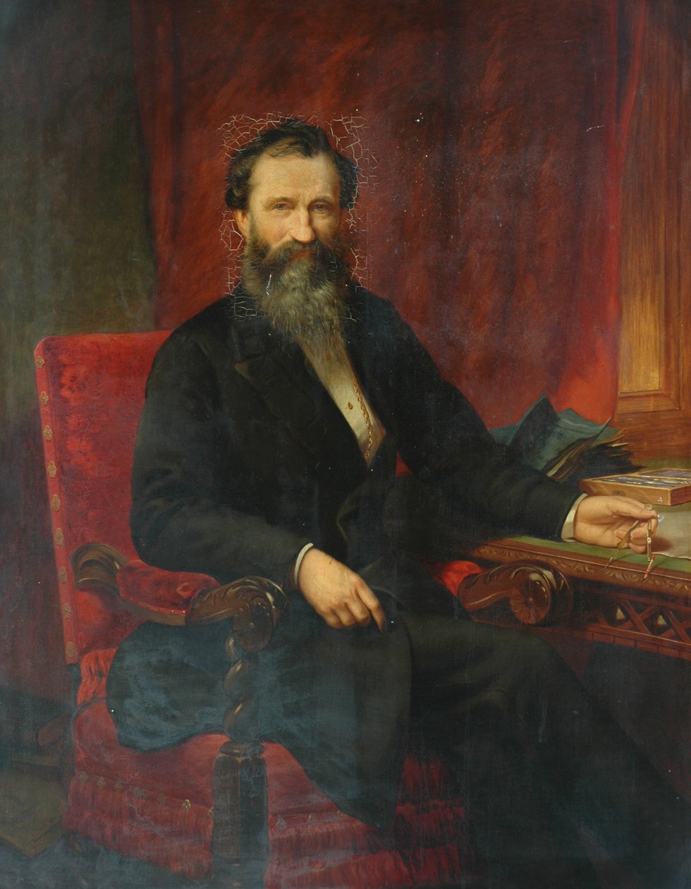 Sir Isaac Holden, 1868 od Samuel Sidley