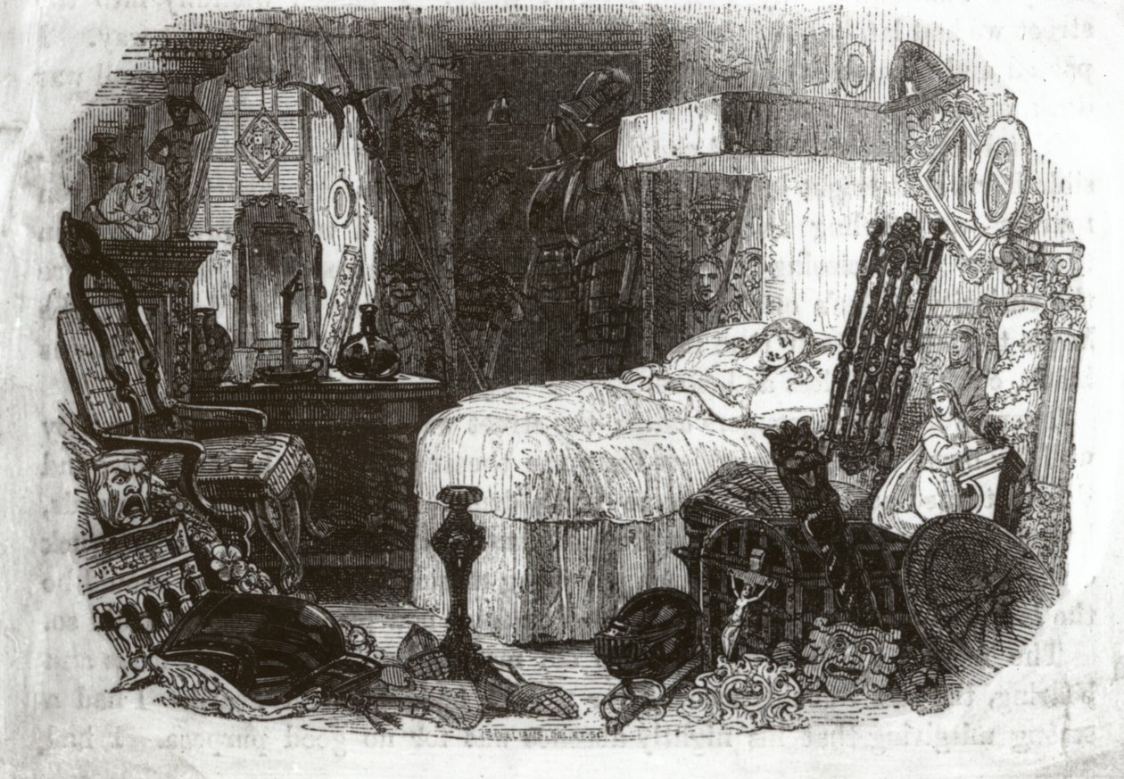 Malá Nell - krásné dítě v mírném dřímotě, 1840-41 od Samuel Williams
