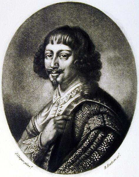 Ilustrace Endymiona Portera (1587-1649) z knihy Portréty významných osobností britské historie, vyryl Richard Earlom (1743-1822) (mezzotinta) od Samuel after Cooper
