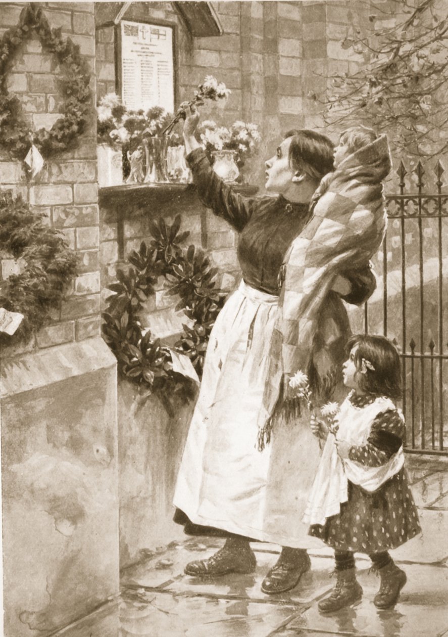 Dárek válečné svatyni (litho) od Samuel (after) Begg