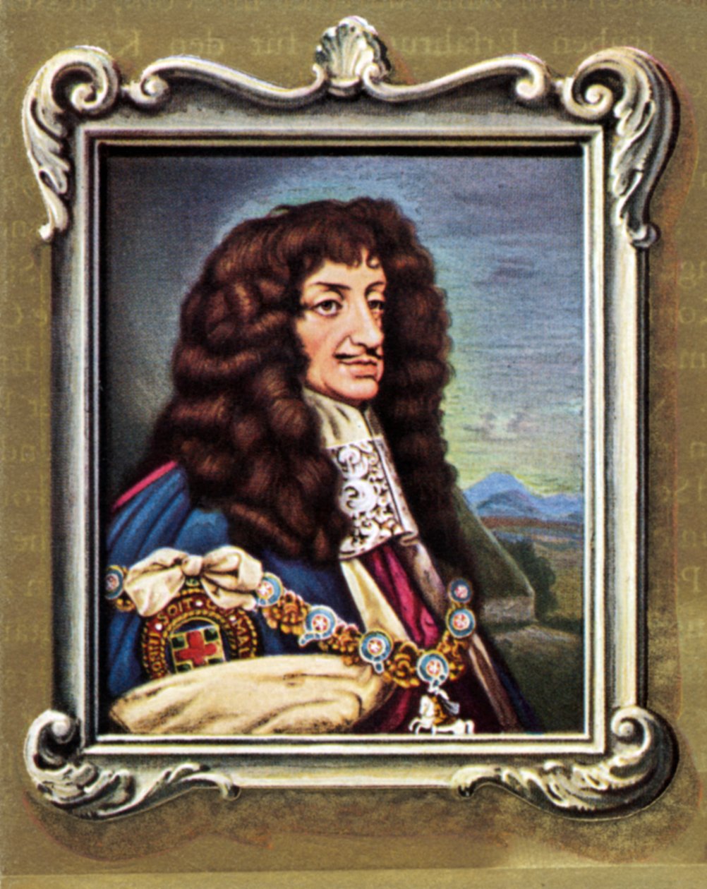 Portrét Karla II od Samuel (after) Cooper