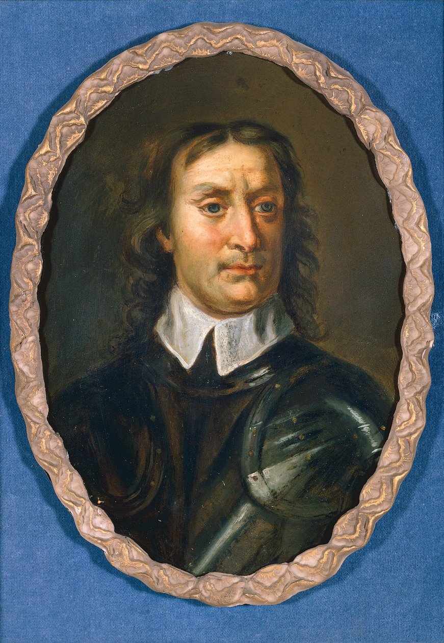 Oliver Cromwell, cca 1670-90 (olej na palubě) od Samuel (after) Cooper