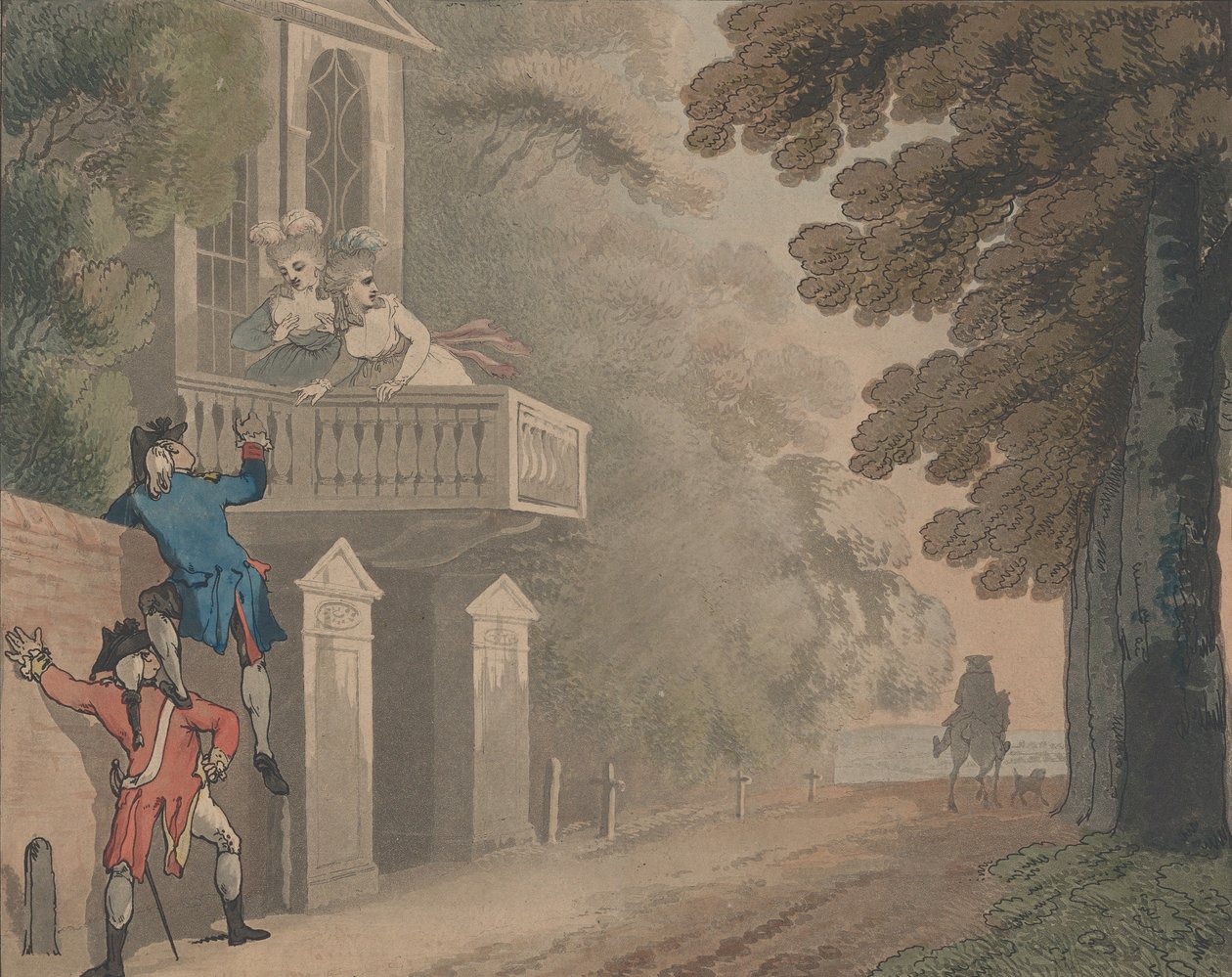 Art of Scaling, 1792. od Samuel Alken