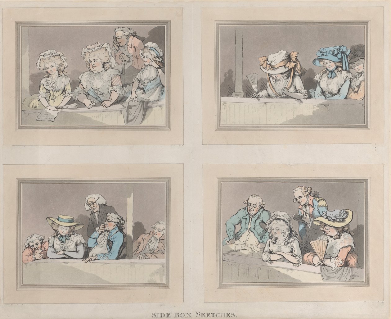 Side Box Sketches, 5. června 1786. od Samuel Alken