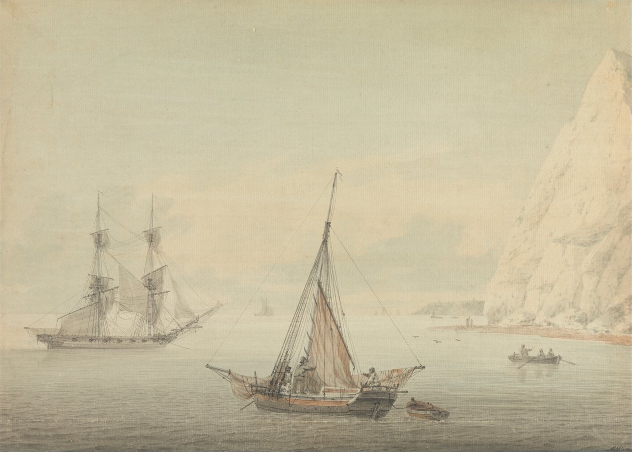 Shakespeare Cliff, Dover od Samuel Atkins