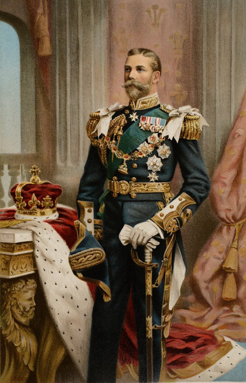 Jeho královská výsost princ z Walesu, z „The Illustrated London News“, 1902 od Samuel Begg