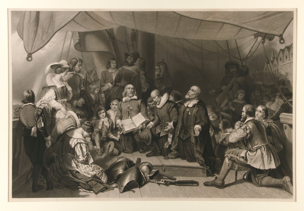 Nalodění poutníků od Samuel Bellin