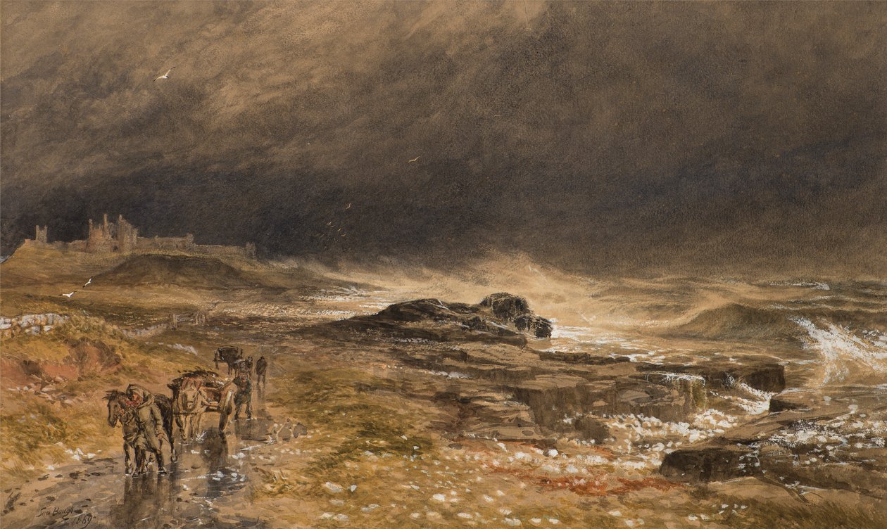 Hrad Tantallon od Samuel Bough