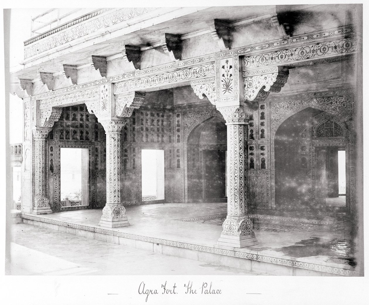 Pevnost Ágra, palác od Samuel Bourne