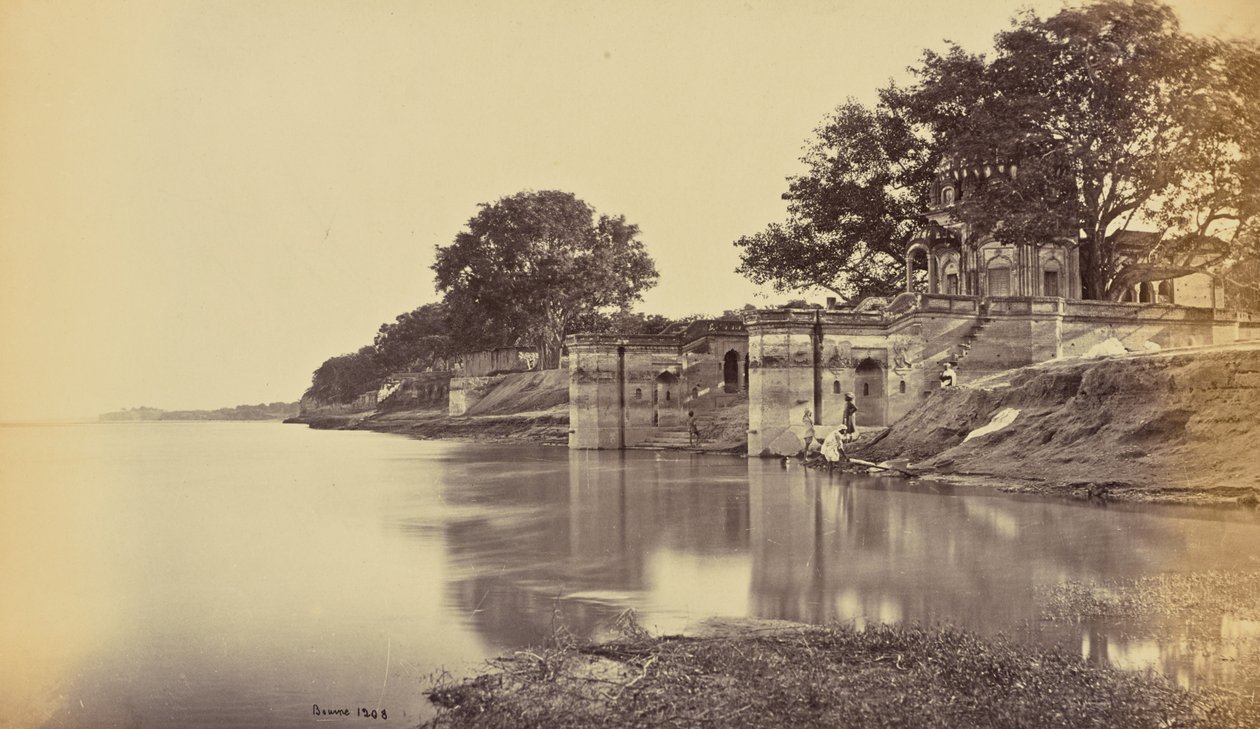 Cawnpore; Suttee Chowra Ghat, místo masakru od Samuel Bourne