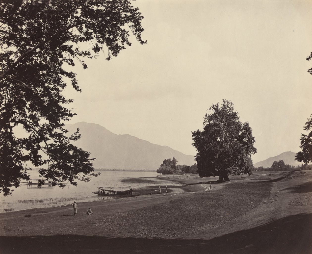 Kašmírská scéna,c. 1865 (foto) od Samuel Bourne