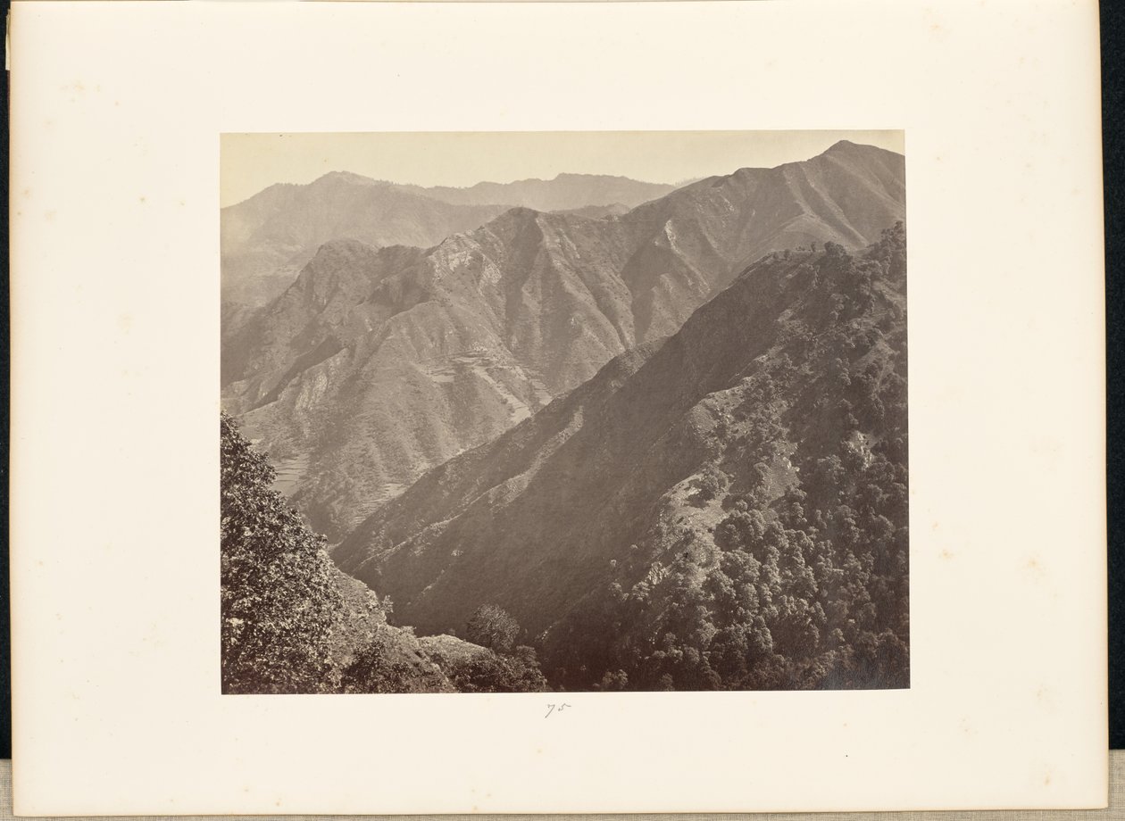 Simla; Khuds severně od Jakko a Mahassoo Hills od Samuel Bourne