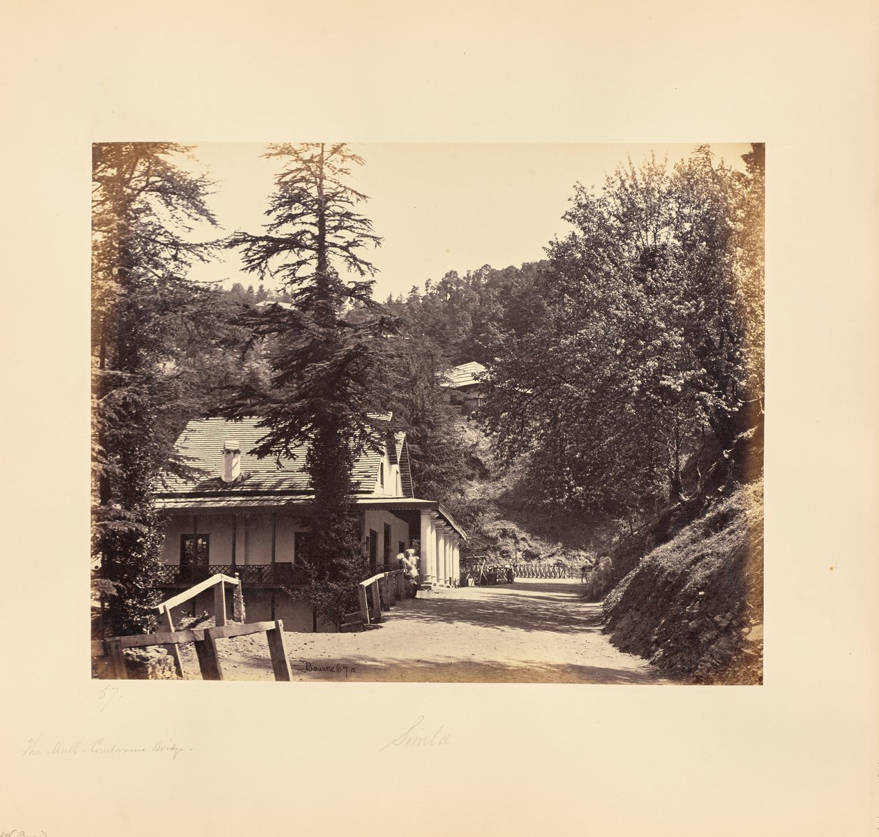 Simla; The Mall, Combermere Ridge od Samuel Bourne