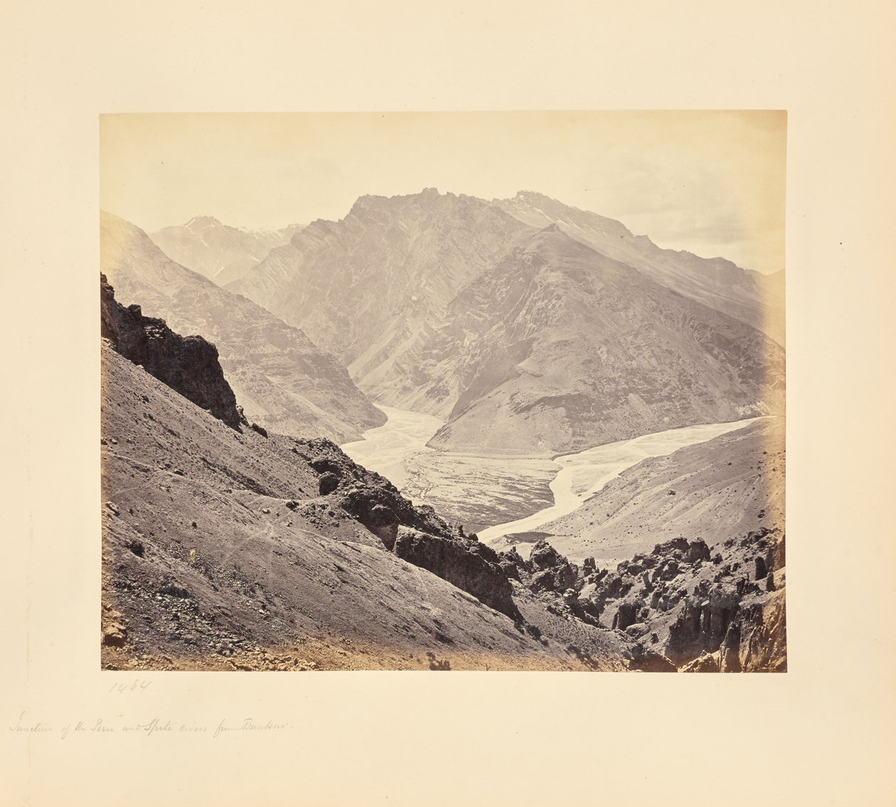 Soutok řek Peen a Spiti, z Dunkaru od Samuel Bourne
