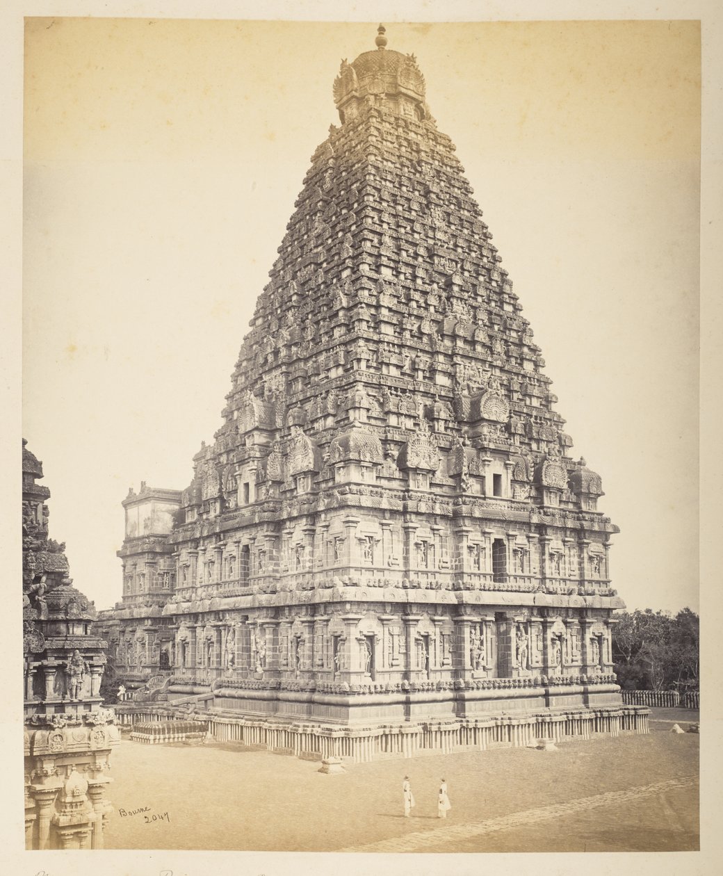 Velká pagoda, Tanjore, z hradeb od Samuel Bourne